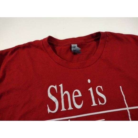 She is Strong Proverbs 31:25 red short sleeve t-shirt - Picture 9 of 10